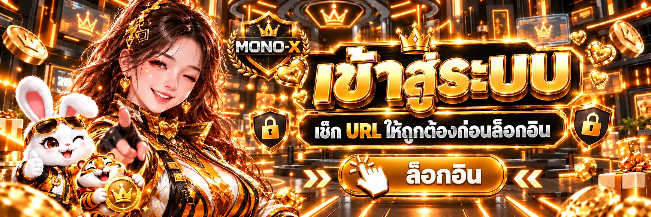 ทางเข้าระบบ MONO-X ที่ปลอดภัย